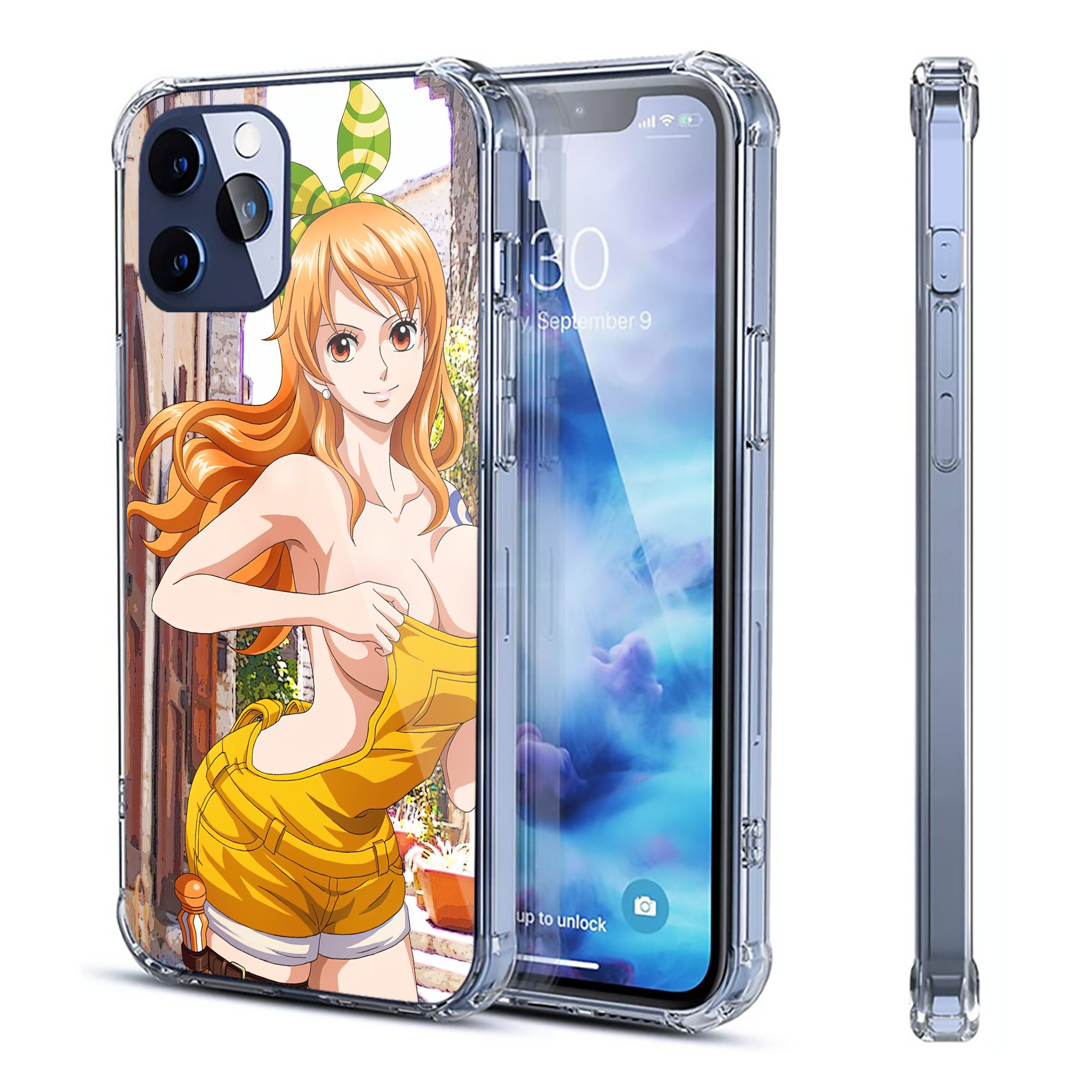 （画像用） ワンピース ONE PIECE 【iPhone 12シリーズ対応】透明スマホケース（クリアソフトケース）